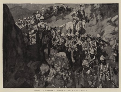 Trying to Surprise a Mobile Enemy, a Night March by Frank Craig